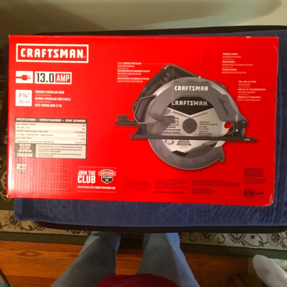 Craftsman Circular Saw 7 1/4” 13 amp. Corded